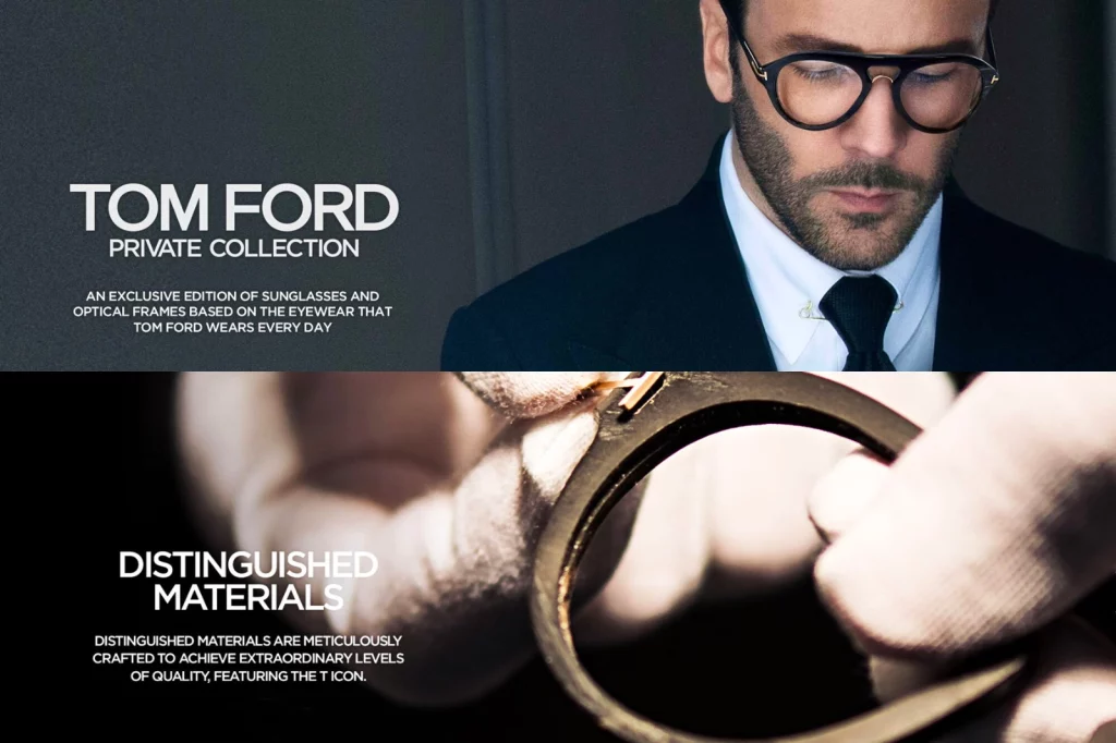 TOM FORD Eyewear Private Collection Distinguished materials